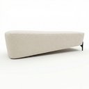 Ver imagem 6 de Puff Recamier Decorativo Orgânico Lavie 140cm Premium Bouclê Bege - Abmaza