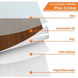 Adesivo Vinilico Lavavel para Piso Texturizado Madeira Cedro Escura - 4