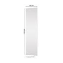 Ver imagem 2 de Espelho 125x35cm C/parfuso+bucha de Silicone Briz Prata