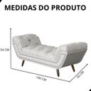 Ver mais imagens de Kit Cabeceira e Calçadeira Box Sienna 140 Cm Casal Linho
