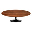 Ver imagem 1 de Mesa Saarinen Oval Centro Pau Ferro 120x80cm - Base Preta mgsaarinen
