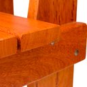 Ver imagem 5 de Conjunto Mesa Rústica 2m 2 Bancos e 2 Cadeiras Madeira Maciça Angelim:Natural