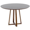 Ver imagem 2 de Mesa de Jantar Redonda Lara Premium 120cm em Madeira Maciça e MDF - Preto