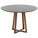 Ver imagem 4 de Mesa de Jantar Redonda Lara Premium 120cm em Madeira Maciça e MDF - Preto