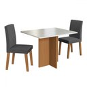 Ver imagem 2 de Mesa de Jantar 2 Lugares Florida 10083.6 Tecido Grafite - Indekes