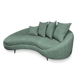 Sofá 3 Lugares 2,30m Living Orgânico Medelim - Élpis Móveis - Boucle Erva Doce - 3
