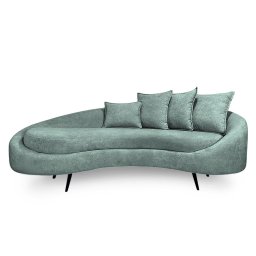 Sofá 3 Lugares 2,30m Living Orgânico Medelim - Élpis Móveis - Boucle Erva Doce - 2