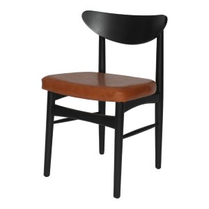 Cadeira Oslo em Madeira Maciça e Assento Estofado