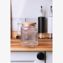 Ver imagem 2 de Porta Mantimento de Vidro com Tampa de Bambu Lines 750ml