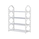 Ver imagem 1 de Organizador de Sapatos Branco com 4 Andares para Calçados:branco