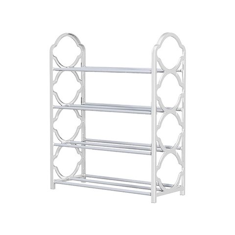 Organizador de Sapatos Branco com 4 Andares para Calçados:branco