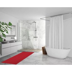 Passadeira Emborrachada Antiderrapante 2m X 45cm Vermelho - 4