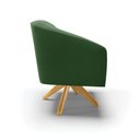 Ver imagem 3 de Cadeira Sala de Jantar Giratória Ma30 Stella Suede D03 - D\'rossi Cor Verde