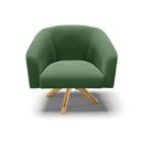 Ver imagem 1 de Cadeira Sala de Jantar Giratória Ma30 Stella Suede D03 - D\'rossi Cor Verde