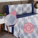 Ver imagem 2 de Jogo Lençol Casal Micropercal 457208/azul 04 Peças