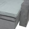 Pillow Top para Sofá Reclinável 10cm 1200g/m² 220x100cm Cinza - 6