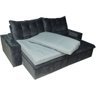 Pillow Top para Sofá Reclinável 10cm 1200g/m² 220x100cm Cinza - 3