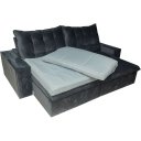 Ver imagem 3 de Pillow Top para Sofá Reclinável 10cm 1200g/m² 220x100cm Cinza