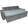 Pillow Top para Sofá Reclinável 10cm 1200g/m² 220x100cm Cinza - 1