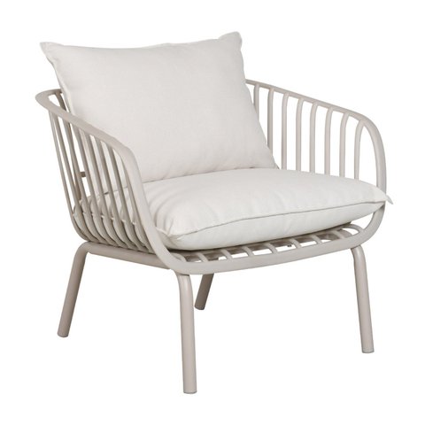 Sofá 1 Lugar em Polipropileno com Estofado Resistente À Água Base em Aço Pintado Noronha