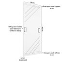 Ver imagem 3 de Porta de Madeira Frisada U.v 210cm X 80cm - R30k Cerejeira