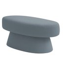 Ver imagem 5 de Banco Orgânico 102cm Liz Sala de Estar Bouclé Azul Claro - Nexta Casa
