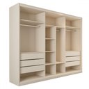 Ver imagem 7 de Guarda-roupa Casal Guarujá 6 Portas 6 Gavetas 100% Mdf Off White - Panorama Móveis