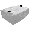 Ver imagem 1 de Banheira Dupla Lyon com abas COMPLETA com hidro em acrílico  220V