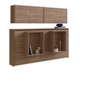 Ver imagem 5 de Conjunto Cama Solteiro Articulável e 2 Armários Aéreos Latino Art In Móveis