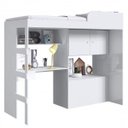 Ver mais imagens de Cama Solteiro Multifuncional com Baú e Escrivaninha Lion