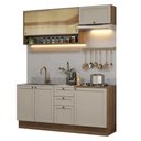 Ver imagem 2 de Armário de Cozinha Compacta 180 Cm Rustic/crema Vik Madesa 05
