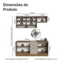 Ver imagem 3 de Armário de Cozinha Compacta 180 Cm Rustic/crema Vik Madesa 05