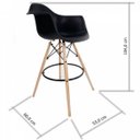 Ver imagem 3 de Banqueta Eames Arm PP Dsw-m 