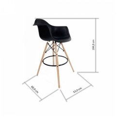 Banqueta Eames Arm PP Dsw-m  - 3