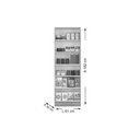 Ver imagem 2 de Armário Multiuso Lavanderia 424 c/ 2 Portas Branco - Carraro