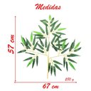 Ver imagem 3 de 12 Ramos Decoração Arranjo Bambu Artificial Planta Decorativa Plástico 12 Galhos Cada 57cm