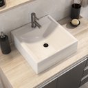 Ver imagem 2 de Conjunto Gabinete Banheiro Completo Prisma 80cm Madeirado / Preto com Tampo de Vidro