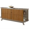 Aparador Buffet Monaco 4 Portas 2 Gavetas Cor Fendi Naturale - Madetec - 4