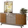 Aparador Buffet Monaco 4 Portas 2 Gavetas Cor Fendi Naturale - Madetec - 1