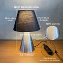 Ver imagem 2 de Kit 2 Abajur Luminaria de Mesa Clássico Elegante Cone Decoração Iluminação Casa e Sala, Quarto