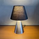 Ver imagem 3 de Kit 2 Abajur Luminaria de Mesa Clássico Elegante Cone Decoração Iluminação Casa e Sala, Quarto