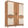 Guarda Roupa Casal Maua com 6 Portas Amendola com Off White - Demobile - 1