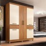 Guarda Roupa Casal Maua com 6 Portas Amendola com Off White - Demobile - 2