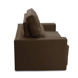 Sofá Retrátil e Reclinável 3 lugares com Molas 1,80m Lais Suede Marrom Adonai Estofados - 6