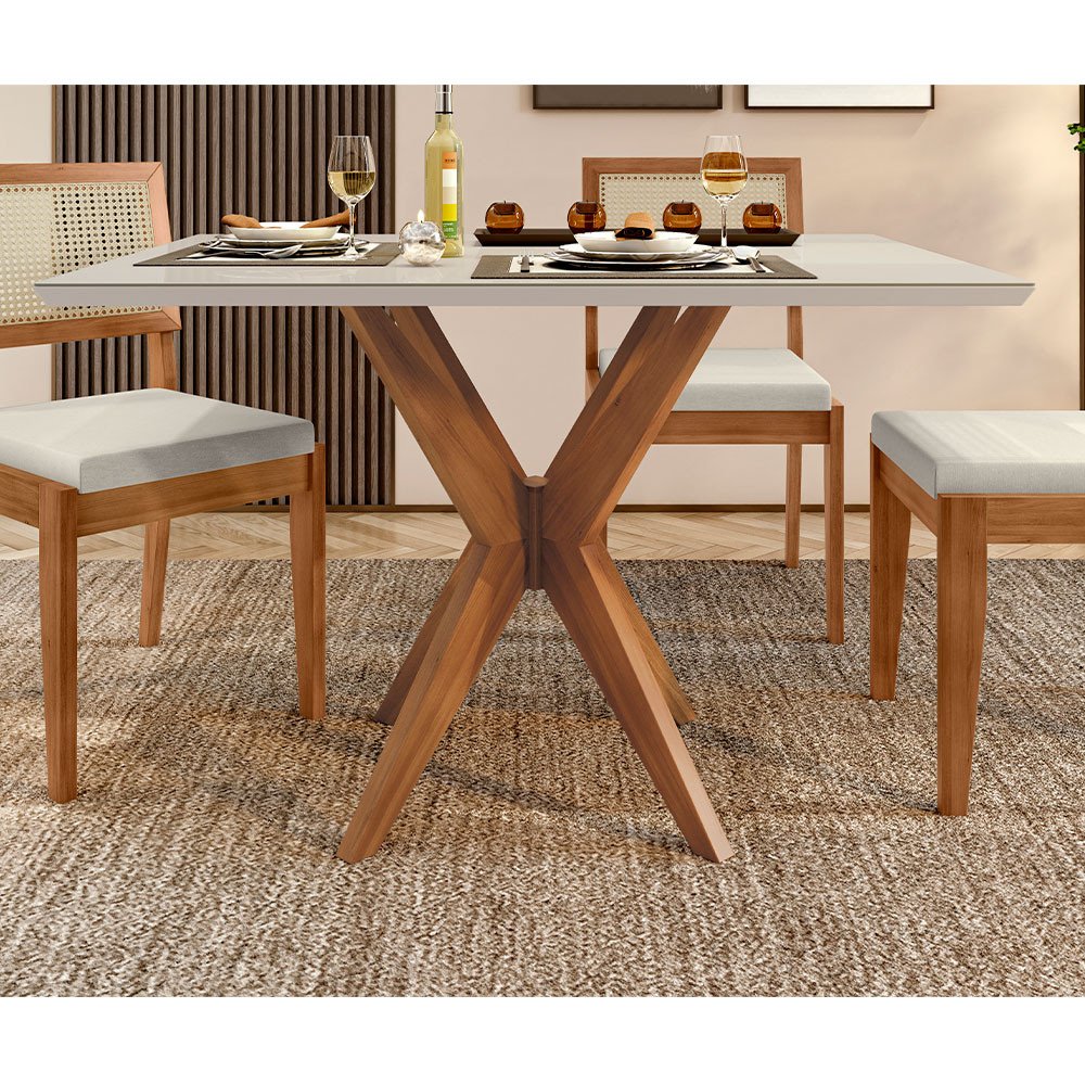 Conjunto Mesa Donna com 4 Cadeiras Rainha - Nesher - 4