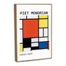 Quadro Decorativo Bauhaus Inspired By Piet Mondrian Iii com Moldura Filete - 2
