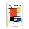 Quadro Decorativo Bauhaus Inspired By Piet Mondrian Iii com Moldura Filete - 1