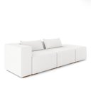 Ver imagem 2 de Sofá Versátil Sala de Estar Atlanta 298cm Modulado Bouclê Branco G52 - Gran Belo