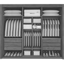 Ver imagem 2 de Guarda Roupa Casal 3 Portas 6 Gavetas - Pacioli Sky - Móveis Bettio