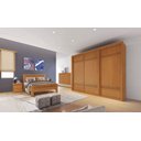 Ver imagem 1 de Guarda Roupa Casal 3 Portas 6 Gavetas - Pacioli Sky - Móveis Bettio